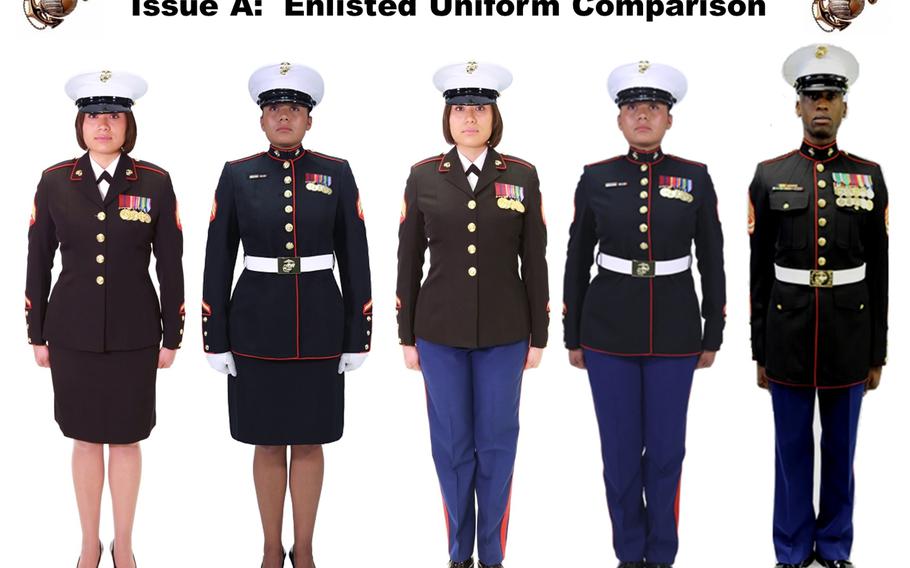 Female marine dress on sale blues